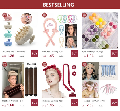 Heatless Hair Curler No Heat Hair Rollers Lazy Curling Rod Headband Silk Ribbon Curls Soft Curlers Foam Roller Curly Girl Method