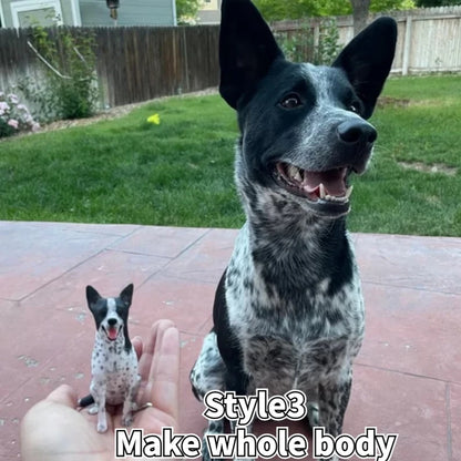 Personalized Cartoon Portrait Pet Keychain Custom Dog Head Ornament Customized Pet Gift Pet Mini Sculpture Pet Lover Gift Ideas