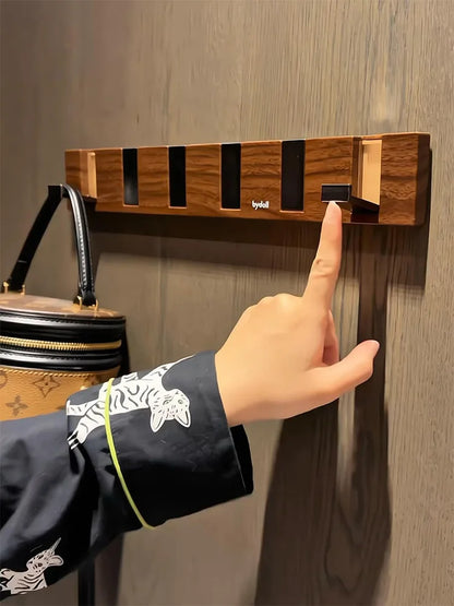 1Pc Row of Hooks, No Punching, Strong Load-bearing Door, Rear Hanger, Hat Rack, Used for Bedroom Door, Bathroom, Kitchen