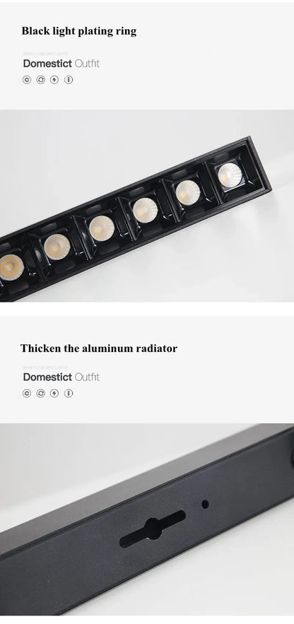 LED Spot Light 10W 20W 30W 40W line light bar creative linear long strip living room corridor light Surface Mount