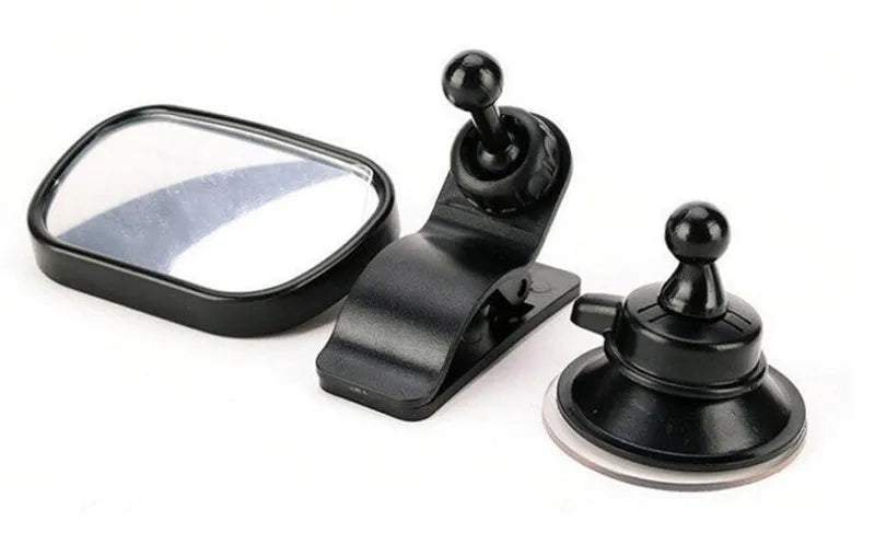 Mini Rear Infant Car Seat, Adjustable Rear Convex Mirror, Child Monitor, In-Car, 2-in-1