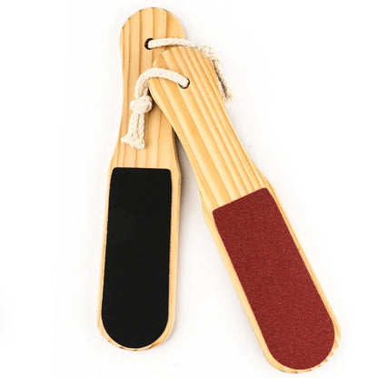 Double Sides Foot File Foot Rasp Pedicure Tools Feet Dead Skin Callus Remover Wooden Handle Foot Scrubber Sandpaper Foot Care
