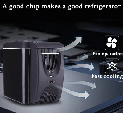 6L 12V Electric Car Refrigerator Mini Freezer Car Freezer Cooler and Warmer Electric Fridge Portable Icebox Travel Refrigerator