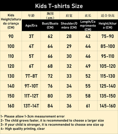 Baby Boys Girls Cartoon T-shirts Children Clothing Tops Tee Kids Boy T Shirt Summer Short Sleeve 3-14 Ys Child Clothes Shorts