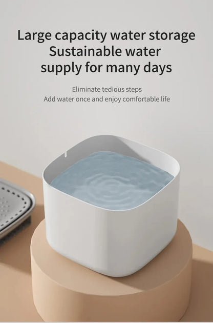 3L Smart Pet Water Fountain Automatic Induction Circulating Filtering Cat Water Drinker USB Electric Mute Cats Water Dispenser