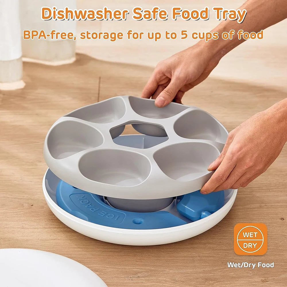 Rechargable Wet Food Cat And Dog Automatic Feeder Wet Food Samart Dispenser Pet Timed Feeding Wet Food Bowl