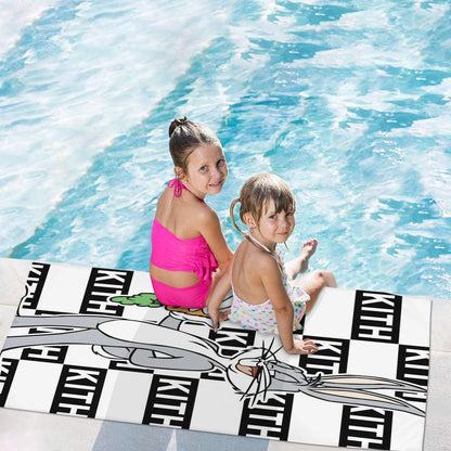 Bunnys Anime Cartoon Beach Towel Baby Bugs Bunny, Hand Shower, Travel Towels, Bathroom, Cute Room Decor, Bath