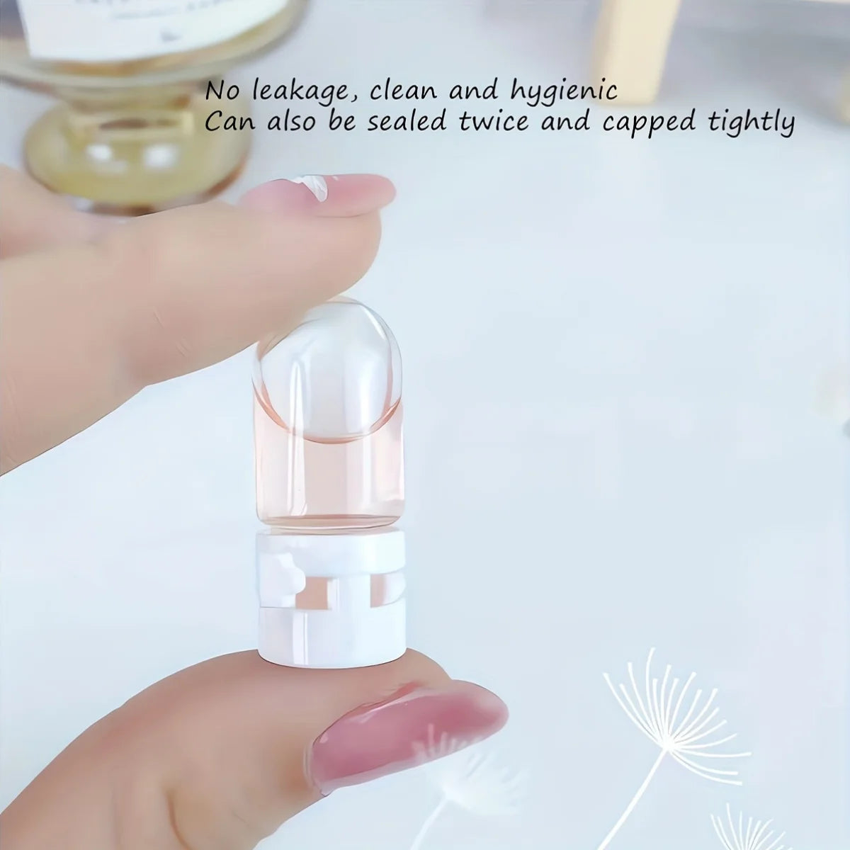 10pcs Leakproof Travel Bottle for Makeup Remover and Lotion-Transparent Portable Dispenser with Flip,RFID Blocking