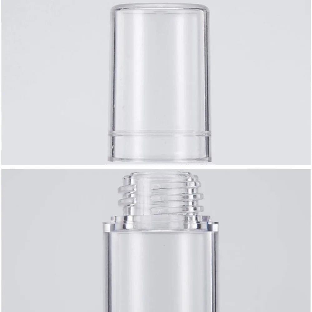50PCS 5/10/15ML Clear Airless Lotion Spray Pump Bottles Empty Cream Vacuum Cosmetic Containers Travel for Foundations Serums