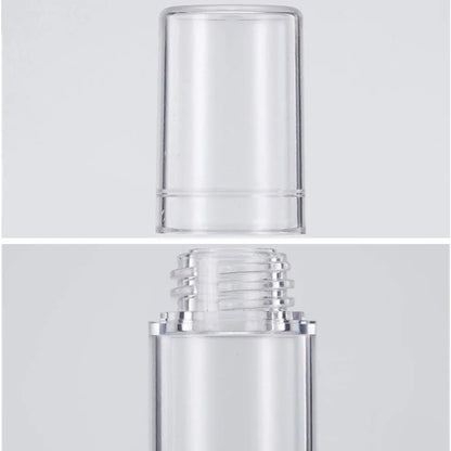 50PCS 5/10/15ML Clear Airless Lotion Spray Pump Bottles Empty Cream Vacuum Cosmetic Containers Travel for Foundations Serums