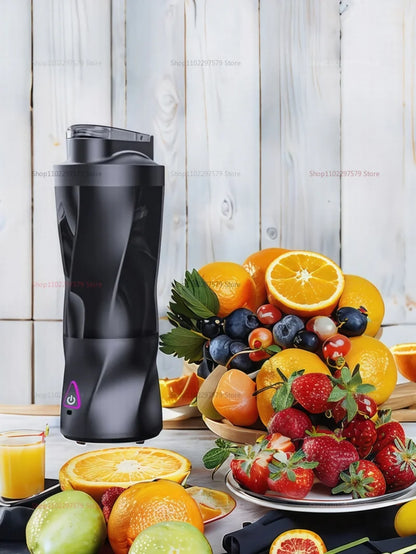 New Portable Juicer Blender USB Rechargeable 700ML Large Capacity Outdoor Fruit Mixer Smoothie Cup Travel Mixer with 4 Blades