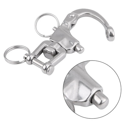 Boat Parts Swivel Shackle Sailboat Sailing Silver Spare Parts Spring Hand Drawn 316 Stainless Steel Accessories