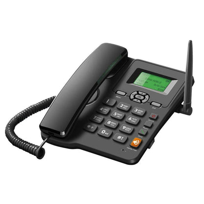 Cordless Phone Desktop Telephone Support GSM 850/900/1800/1900MHZ Dual SIM Card 2G Fixed Wireless Phone with Antenna Radio Alarm
