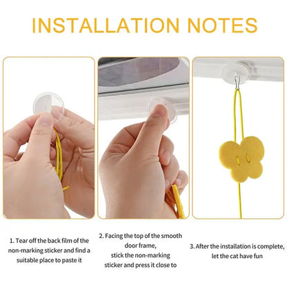 Interactive Cat Toy Hanging Simulation Cat Toy Funny Self-hey Interactive Toy for Kitten Playing Teaser Wand Toy Cat Supplies