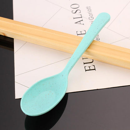 Soup Spoon Long Handle Cereal Spoon Plastic Serving Spoon Microwave Dishwasher Safe Porridge Spoon Kids Tableware Dinner Spoon