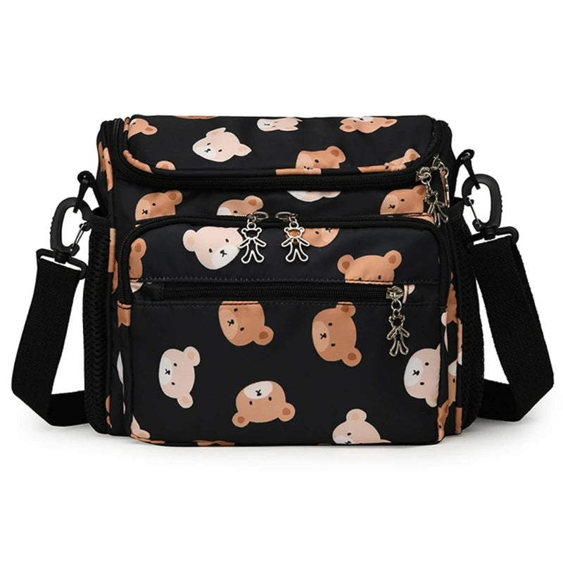 Spacious Mother Bag for Baby Essential Multifunction Baby Gear Organizes Bag Essential Baby Travel Bag Easy Access Storage