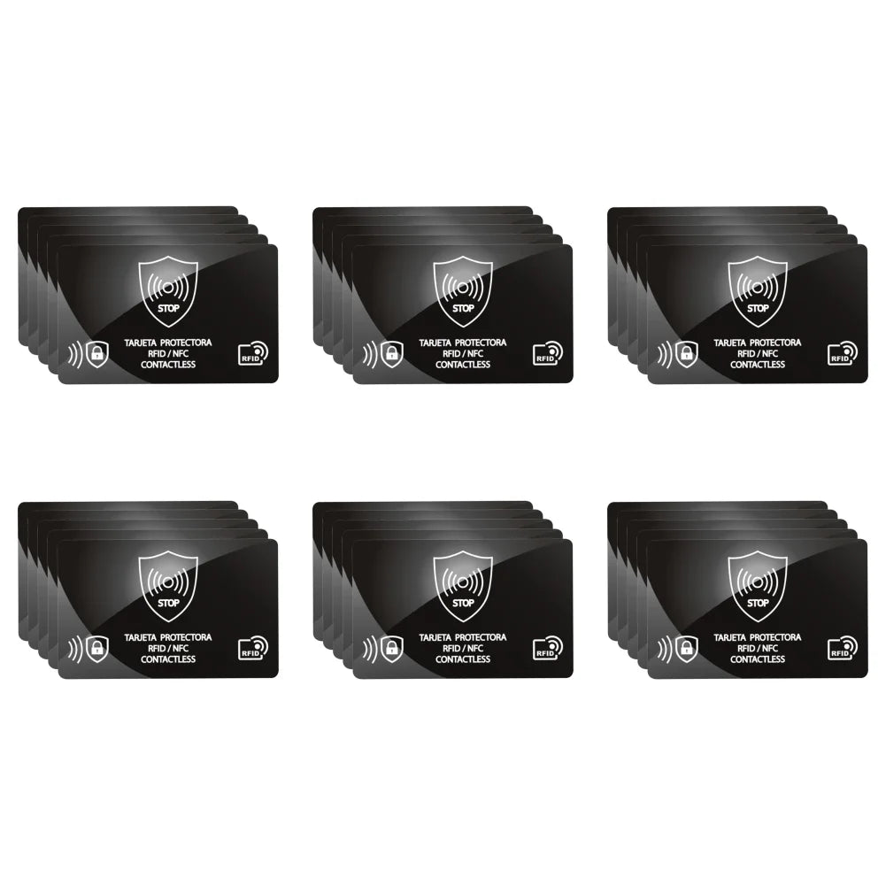 100/5Pcs RFID Blocking Reader Card Lock Protects Wallet IC NFC Anti Shield Token RFID Bank Card Holder Case Protection Blocker