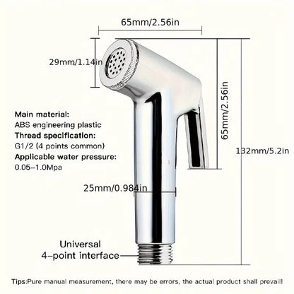 Bathroom Accessories 1 piece set Household Handheld Shower Set Toilet Spray Gun Toilet Booster Flusher Nozzle Handheld Spray Gun
