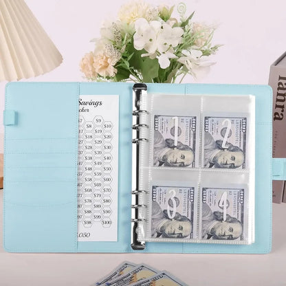 100 Envelope Cash Savings Challenge Saving Challenge Envelop Book Budget Envelope Financial Assistant A5 Size Cash Binder