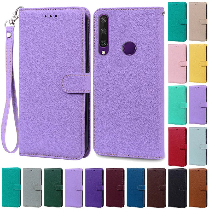 For Huawei Y6P Case Leather Wallet Flip Case For Huawei Y6p Case MED-LX9N Soft Full Cover Coque Fundas for Huawei Y6P Case