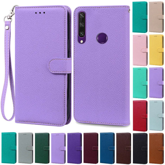 For Huawei Y6P Case Leather Wallet Flip Case For Huawei Y6p Case MED-LX9N Soft Full Cover Coque Fundas for Huawei Y6P Case