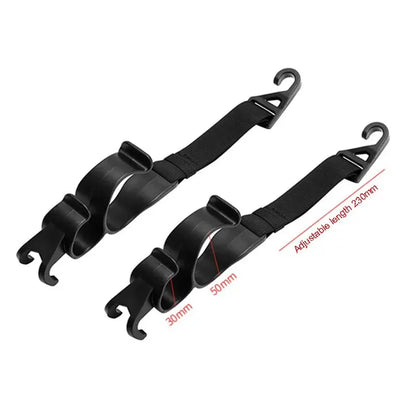 Multi-function 2pcs Rear Seat Headrest Hanging Hook Umbrella Holder Seat Back Storage Hook Auto Interior Tool Car Back Seat Hook