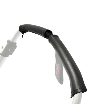 A Pair of Baby Strollers with Universal Handle, Gloves, Armrest Protective Cover, Faux Leather, Foldable and Washable Zipper