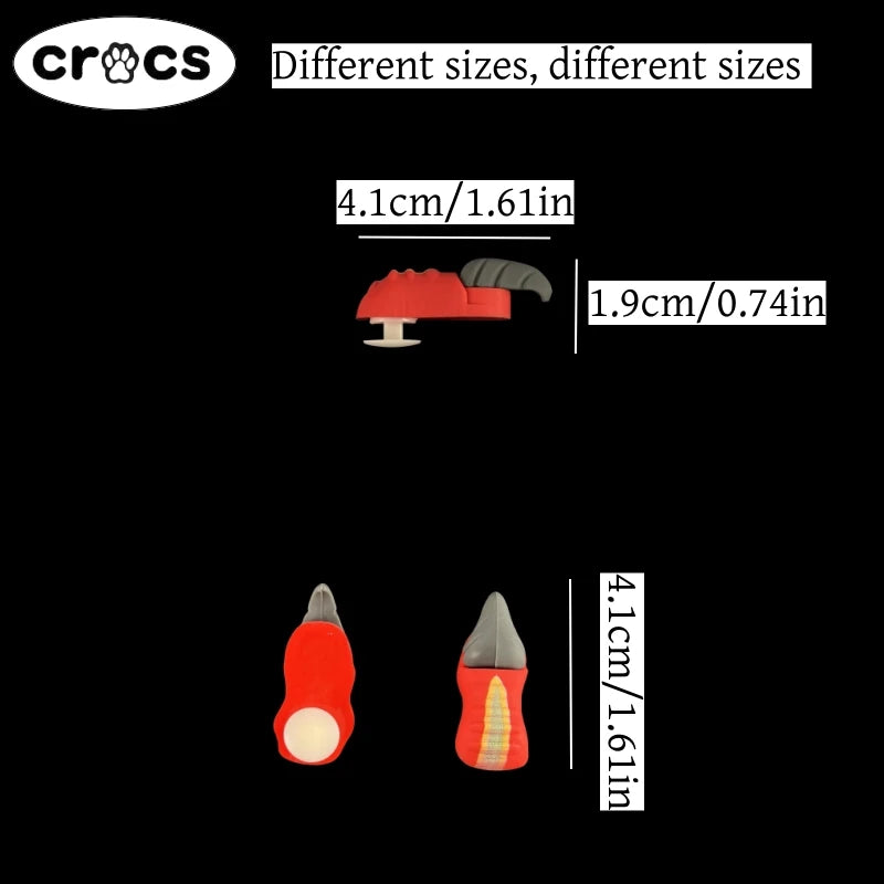 3/6Pcs Dinosaur Claw 3D Stereoscopic Shoe Accessories for crocs