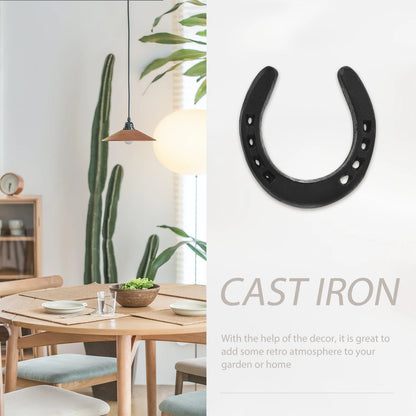 Large Decorative Horseshoes Cast Iron Horseshoe Wall Hanging Metal Wall Sculpture Horseshoe Shaped Decorations Iron Figurines