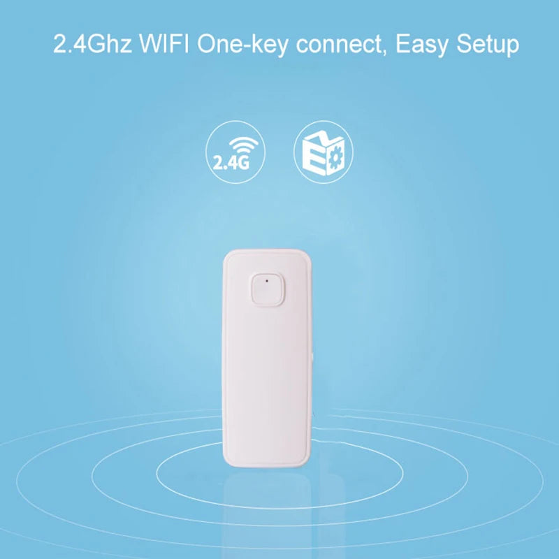 For WIFI Liquid Leak Sensor Smart APP Alexa Push Alarm Alerts wireless Water Level Detector Leakage