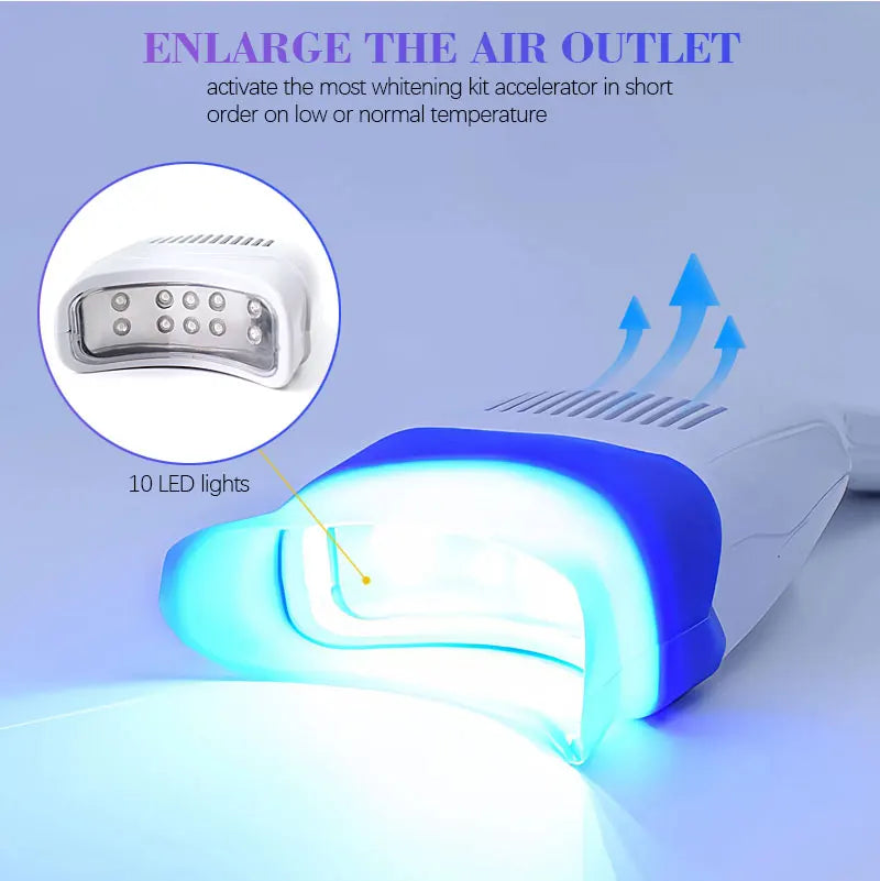 3W portable Dental Unit Bleaching Machine LED Teeth Whitening Light with 10pcs  Blue LED Lights