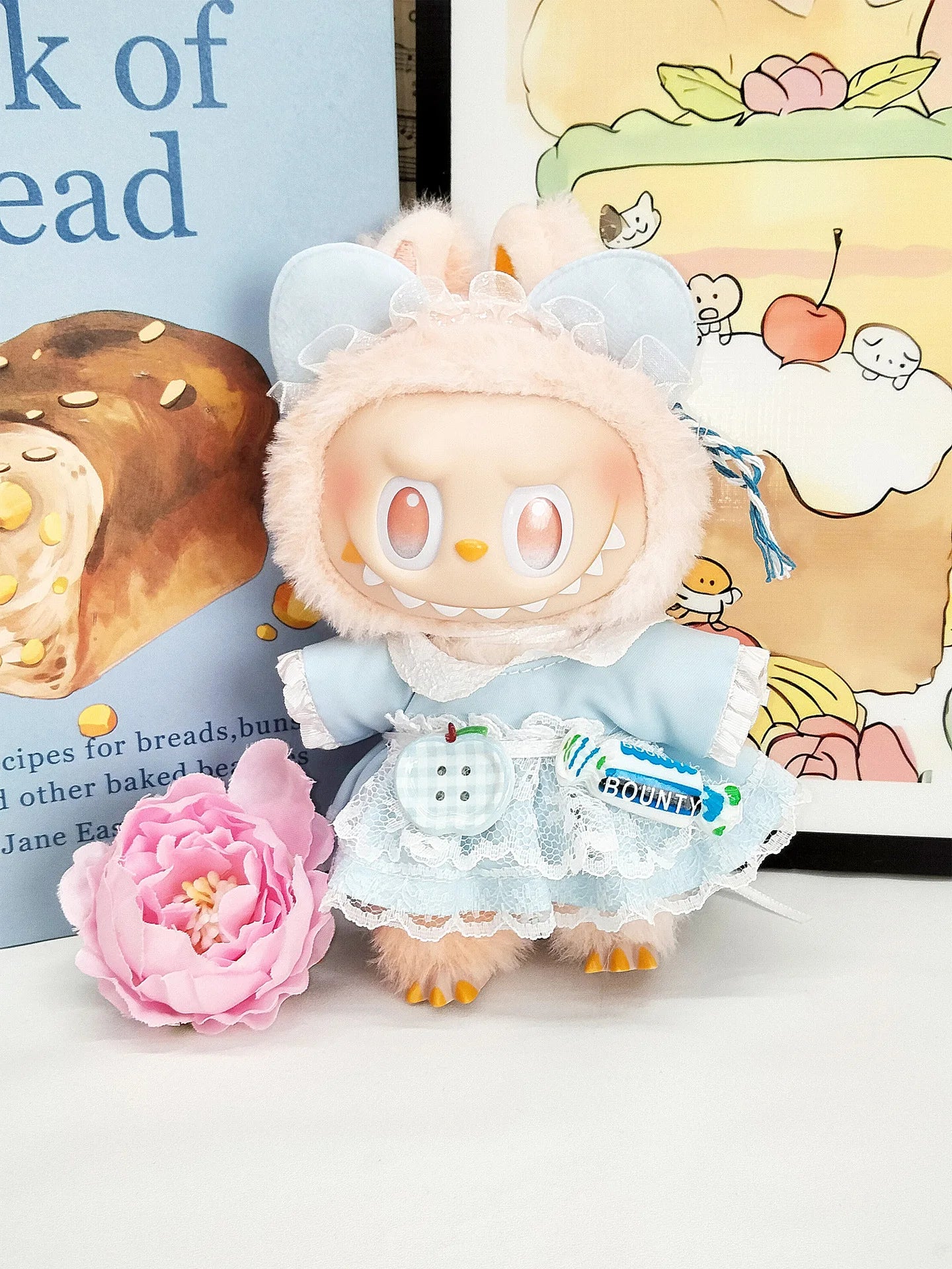 Labubu's Third-generation Baby Clothes, Labubu 3.0 Baby Clothes, Sitting Party Clothes, Blind Box Clothes, 17cm