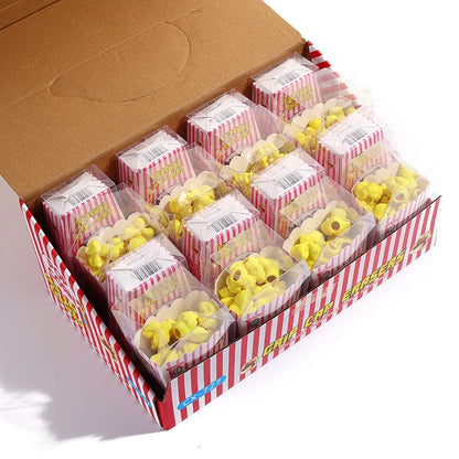 1PCS/16PCS Popcorn Boxed Eraser Student Supplies Gifts Cartoon Eraser Primary School Students Creative Kindergarten Stationery