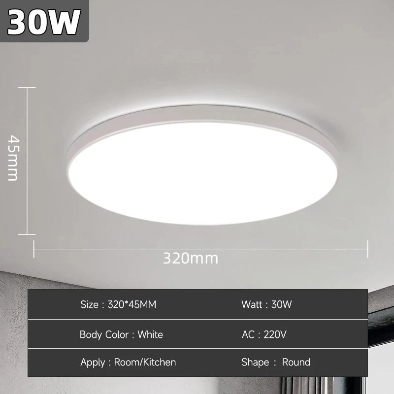 LED Ceiling Lamps Modern Ceil Light 18/30/40/72W Led 220V Ceiling Lights Round Living Room Bedroom Indoor Kitchen Lighting Lamp