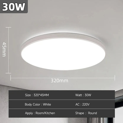 LED Ceiling Lamps Modern Ceil Light 18/30/40/72W Led 220V Ceiling Lights Round Living Room Bedroom Indoor Kitchen Lighting Lamp