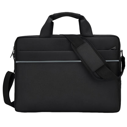 Laptop Carrying Case Shockproof Laptop Crossbody Bag Waterproof Nylon Laptop Handbag 3 Compartments for 14 Inch Laptop