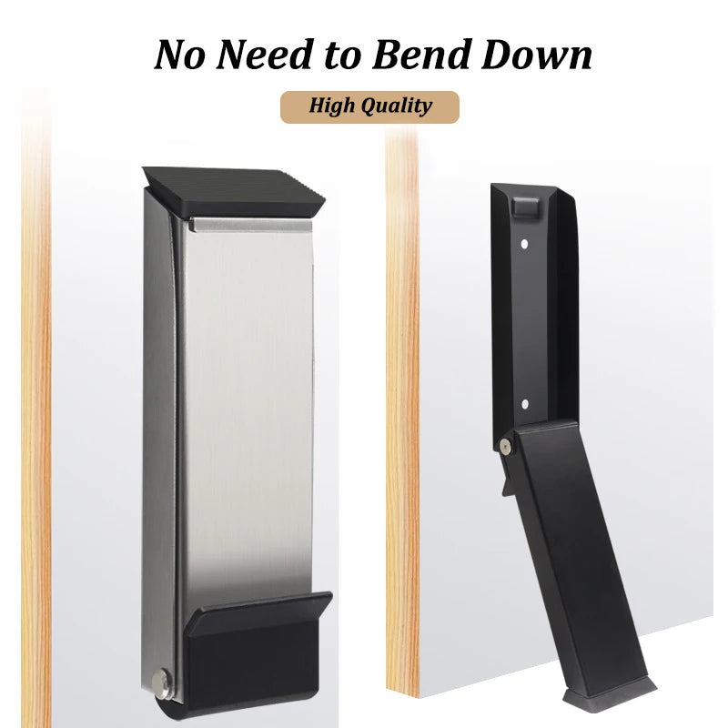 Stainless Steel Windproof Door Stopper Anti-collision Home Magnet Door Stapper Self Adhesive Door Anti-Slip Holder Doormat