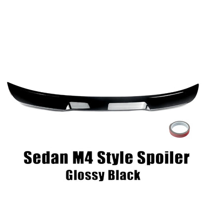 XVIP Car Glossy Black M4 Look Rear Trunk Spoilers Wings Lip For BMW 5 Series E60 4 Door Sedan 2004-2009 Carbon Look Accessories