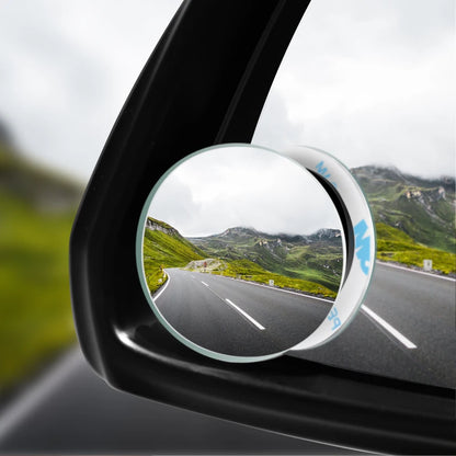 Car Blind Spot Mirror Side View Mirrors 360 Degree Wide Angle Adjustable Round Convex Mirror Driving Safety Auto Accessories