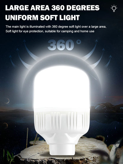 Outdoor USB Rechargeable LED Lamp Bulbs High Brightness Emergency Light Hook Up Camping Fishing Portable Lantern Night Lights