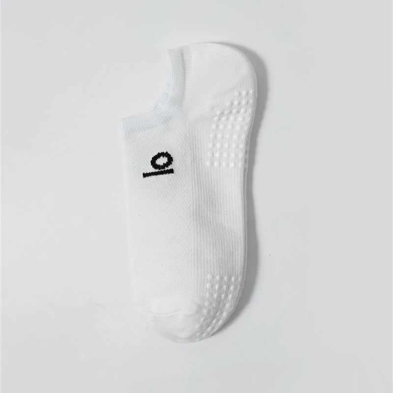 Sports Anti Slip Boat Socks for Women Comfortable and Breathable Cotton Socks Pilates Fitness Indoor Yoga Training Socks
