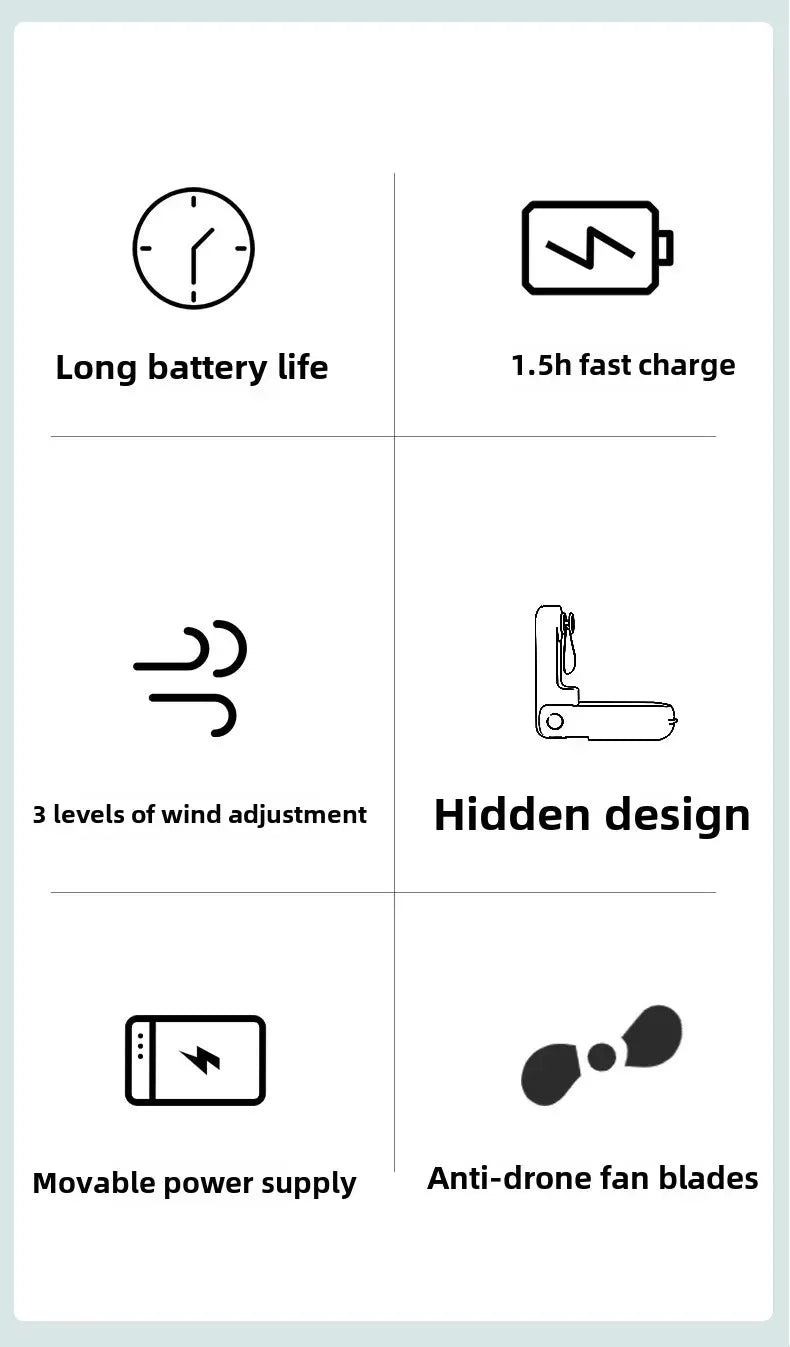 NEW Portable Handheld Fan Mini Handheld Fan with USB Rechargeable and Adjustable Speed Suitable for Indoor and Outdoor Use