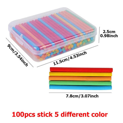 100pcs 8cm Wooden Stick with Plastic Storage Box Student Mathematical Calculation Accessories School Math Teaching Aids Supplies