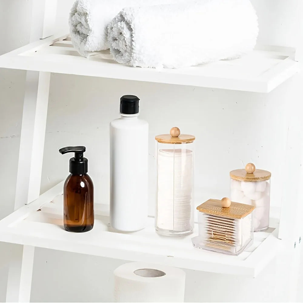 3Pack Cotton Swab Racks, Bathroom Dispenser, Cotton Ball Storage Box, Cotton Swabs, Cotton Round Pads and Floss Picks