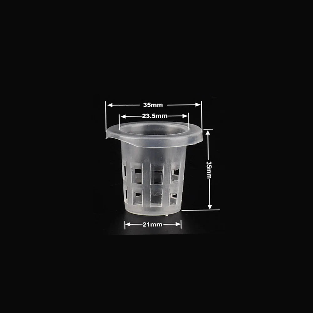 Hydroponic Basket 10pcs Plant Containers Grow Pots High Quality Round Shape Heavy Duty Net Cups Indoor and Outdoor Home Supplies