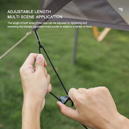 Outdoor Camping 4.3m Hanging Rope Camping Accessories Multi-purpose Clothesline Adjustable Anti-slip Canopy Hanging Rope