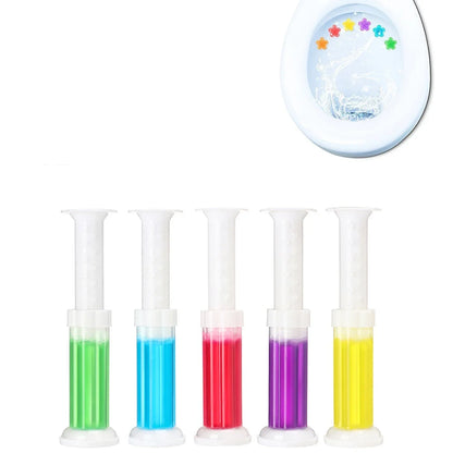 1Pcs Toilet Bowl Cleaner Gel Flower Petals-Long-Lasting Freshness,Odor Eliminator,Deodorizing Bathroom Stickers for Hygiene