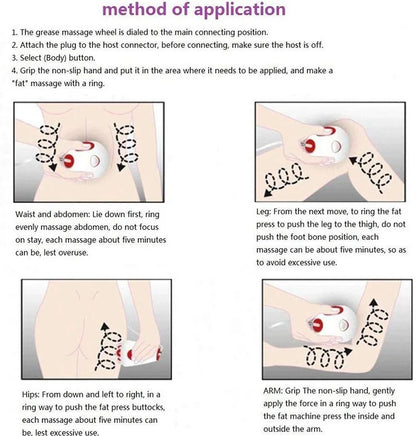 3D Roller Device Weight Loss Fat Remove Roller Massage Anti-Cellulite Massager Infrared Electric Body Slimming&Relaxing Muscle