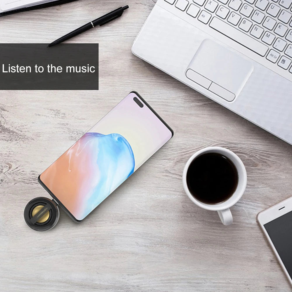 Mini Speaker-Mobile Phone Speakers In-line MP3 Speaker Amplifier External High Quality Sound Wired Audio Amplifier Portable