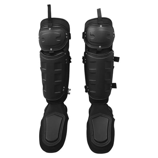 Tactical Leg Armor Guards Protection Stop Riot Legs Armour Full Body Protective Leg Knee Pads for Security Guard Vest Equipment